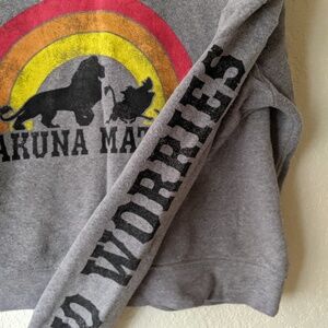 Cotton blend Disney Lion King crop sweater